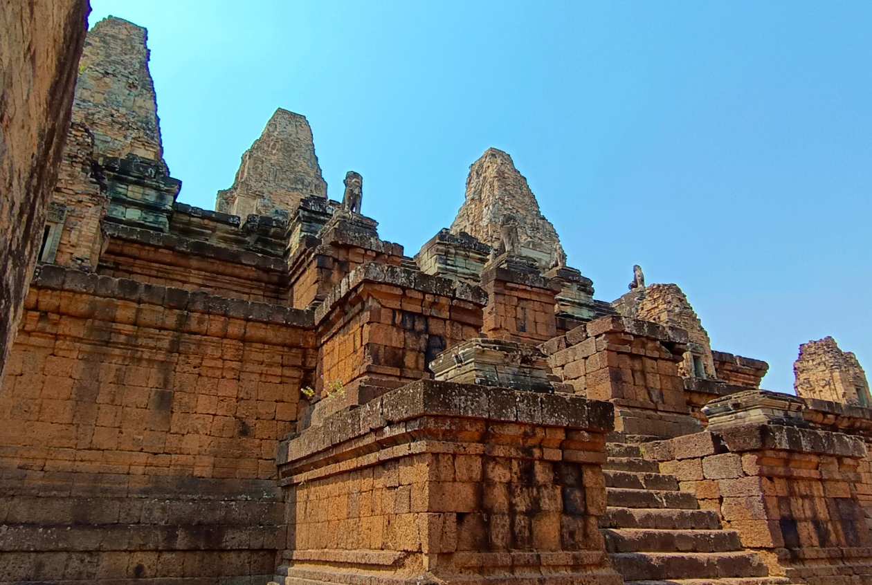 One-Day Tour Angkor Sunrise with Banteay Srei - a view of Pre Rup Temple during the tour